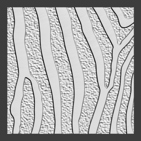 Гипсовая 3D-панель ZEBRA 406 - Модель 406